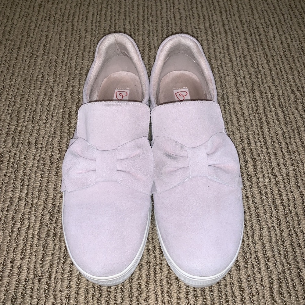 blondo waterproof pink bow platform sneakers